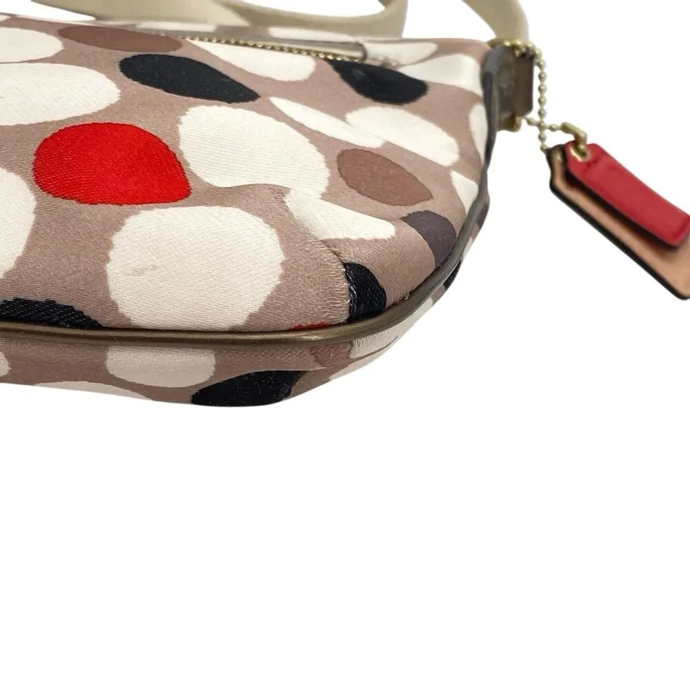 Coach Poppy Watercolor Dot East/West Swingpack Shoulder‎ Bag - Picture 9 of 16